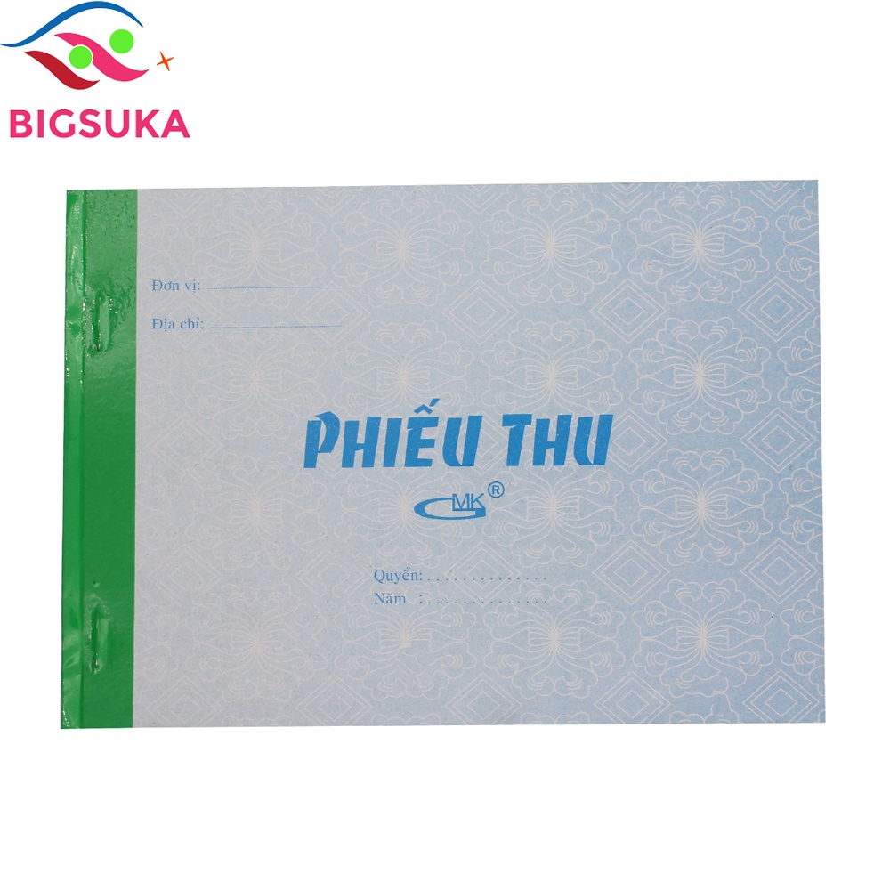 Phiếu thu 2 liên 13x19mm - xấp 100 tờ SUKADO