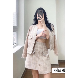 SET DẠ TWEED ĐỦ MÀU HÀNG ĐẸP