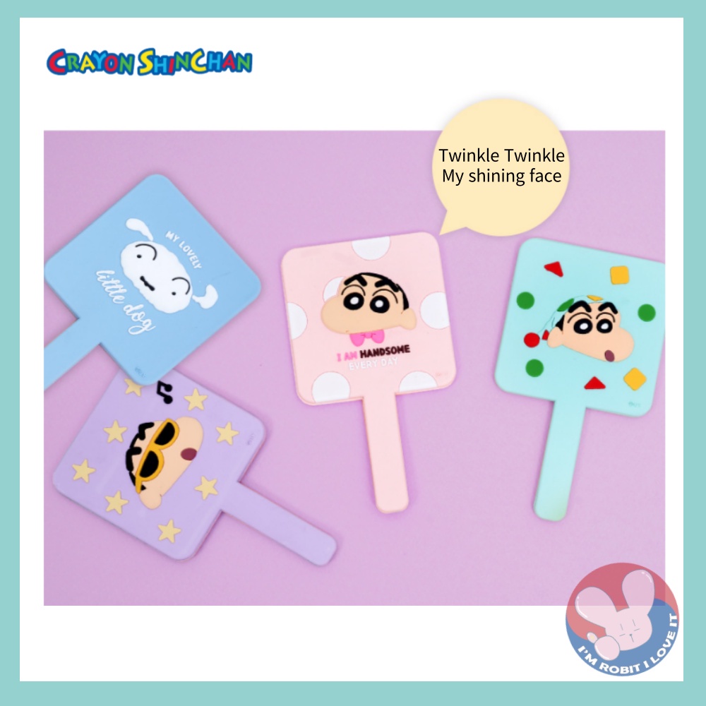 Gương trang điểm cầm tay hình shin chan độc đáo