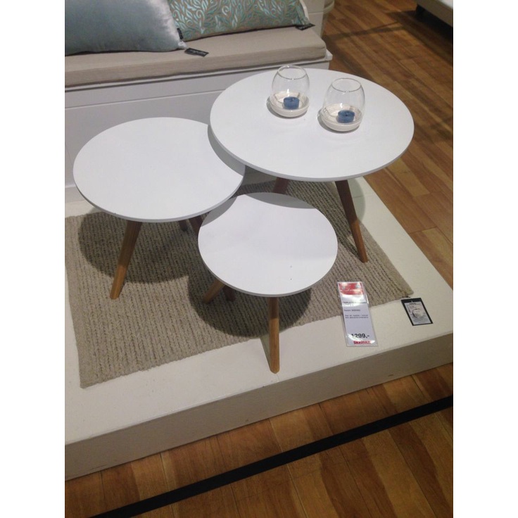 Bàn tròn sofa, bàn tròn bệt decor cao cấp size d40,50,60cm