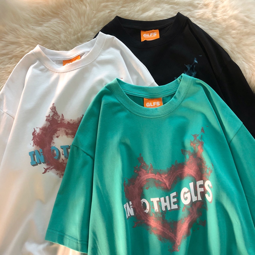 Áo Thun Dáng Rộng Ngắn Tay Thời Trang Mùa Hè Hàn Quốc Dành Cho Nữ 2022