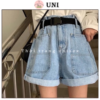 Quần short ngố bò túi vuông/ Quần jean short túi vuông - MS0056
