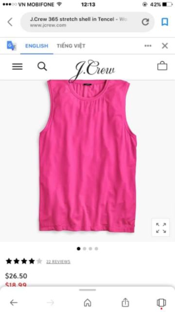 Áo ba lỗ J.Crew