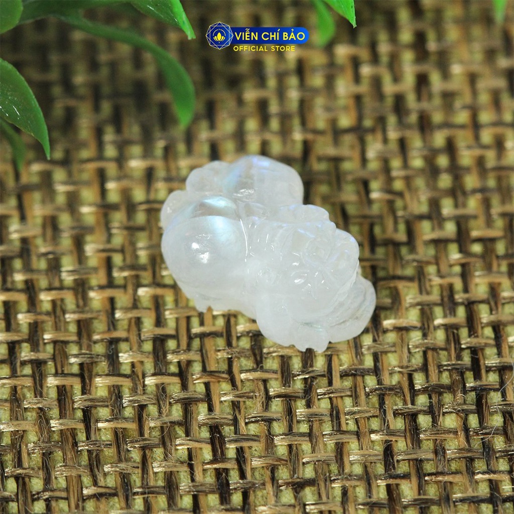 Mặt phong thuỷ tỳ hưu đá mặt trăng tự nhiên thời trang phụ kiện trang sức Viễn Chí Bảo M600049