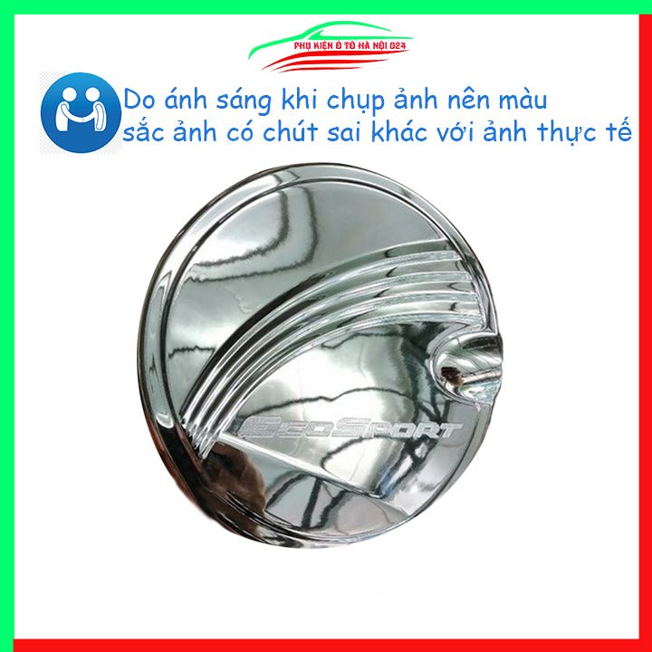 Ốp nắp xăng Ecosport 2018-2023 mạ crom bảo vệ chống trầy trang trí ô tô