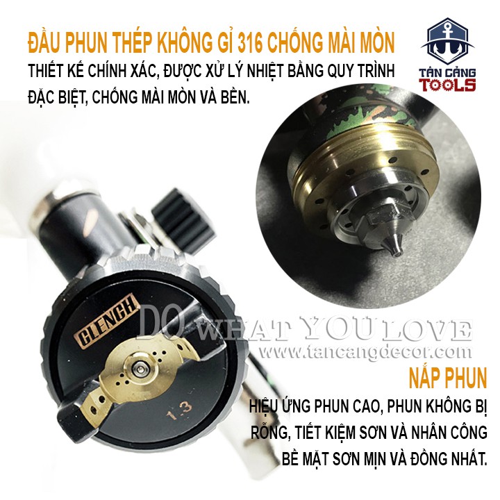 Súng Phun Sơn Seba Clench R - 3700 1.3 mm RP 600 cc ( Phiên Bản 2022 )