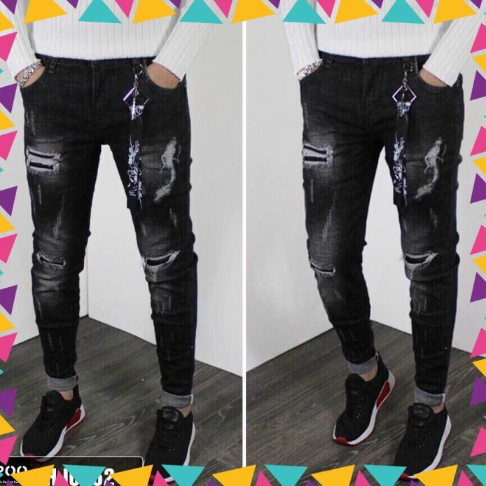 Quần Jean Nam Chất Co Giãn, Không Bai Màu, Dáng Ôm Body, Hit Hót  Thời Trang Phong Cách Tp_shop_87 ms8757