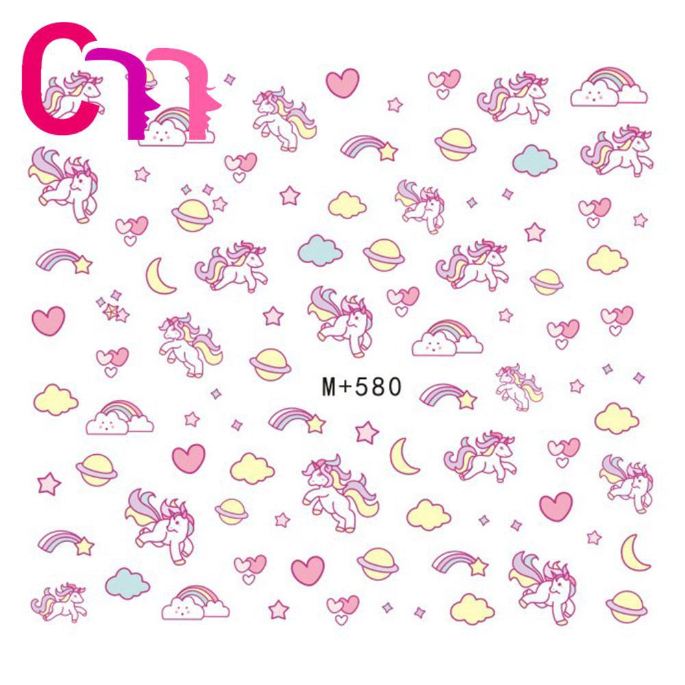 Decal hình kì lân dán móng nghệ thuật