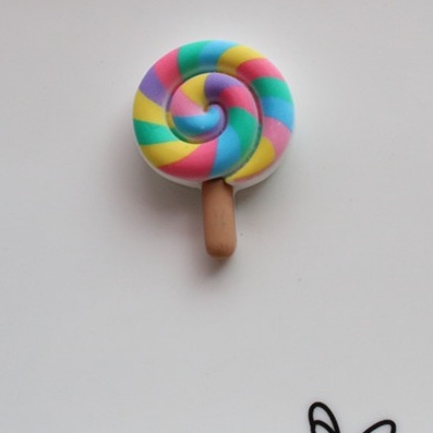 Set 10 Phụ Kiện Kẹp Tóc Hình Que Kem/Bánh Kẹo Bằng Resin Nhiều Màu Dễ Thương diy