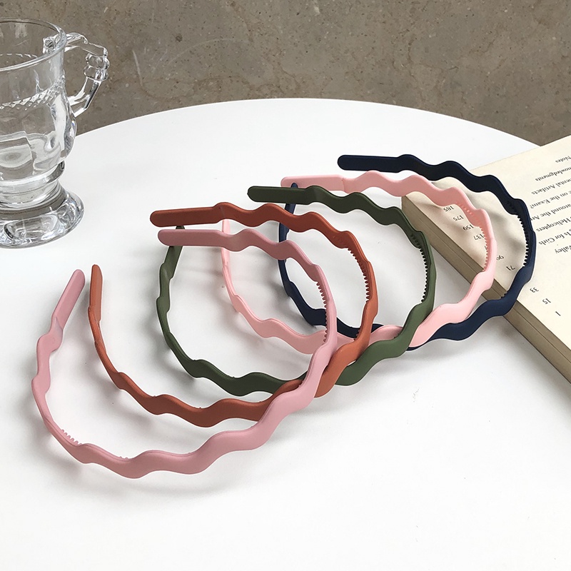 Cài tóc bản rộng màu nhám thời trang dành cho nữ