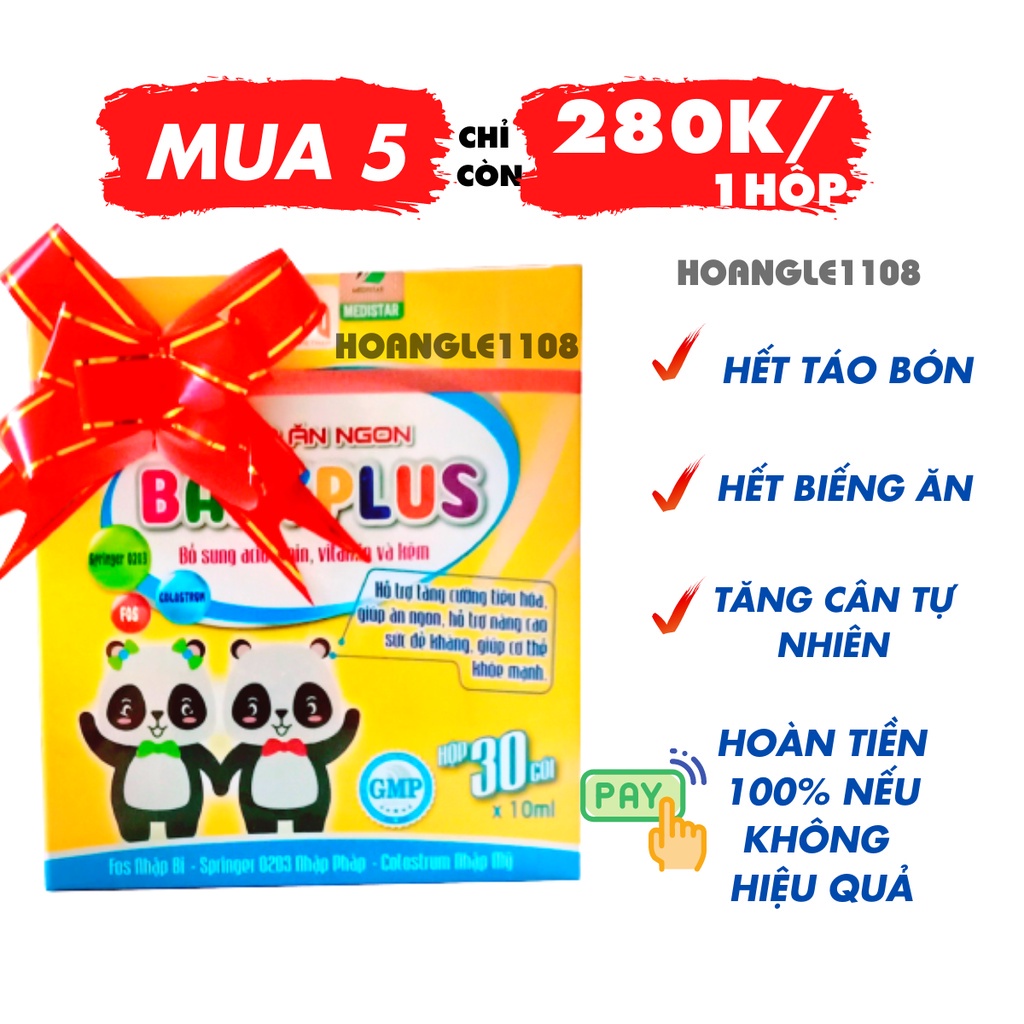 Siro Ăn Ngon BaBy Plus Giúp Bé Cao Lớn Khoẻ Mạnh ,Thông Minh