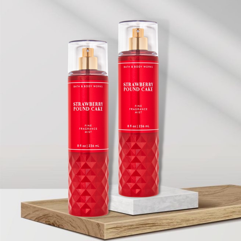 Xịt Thơm Toàn Thân Body Mist Bath&Body Works Strawberry Pound Cake 236ml