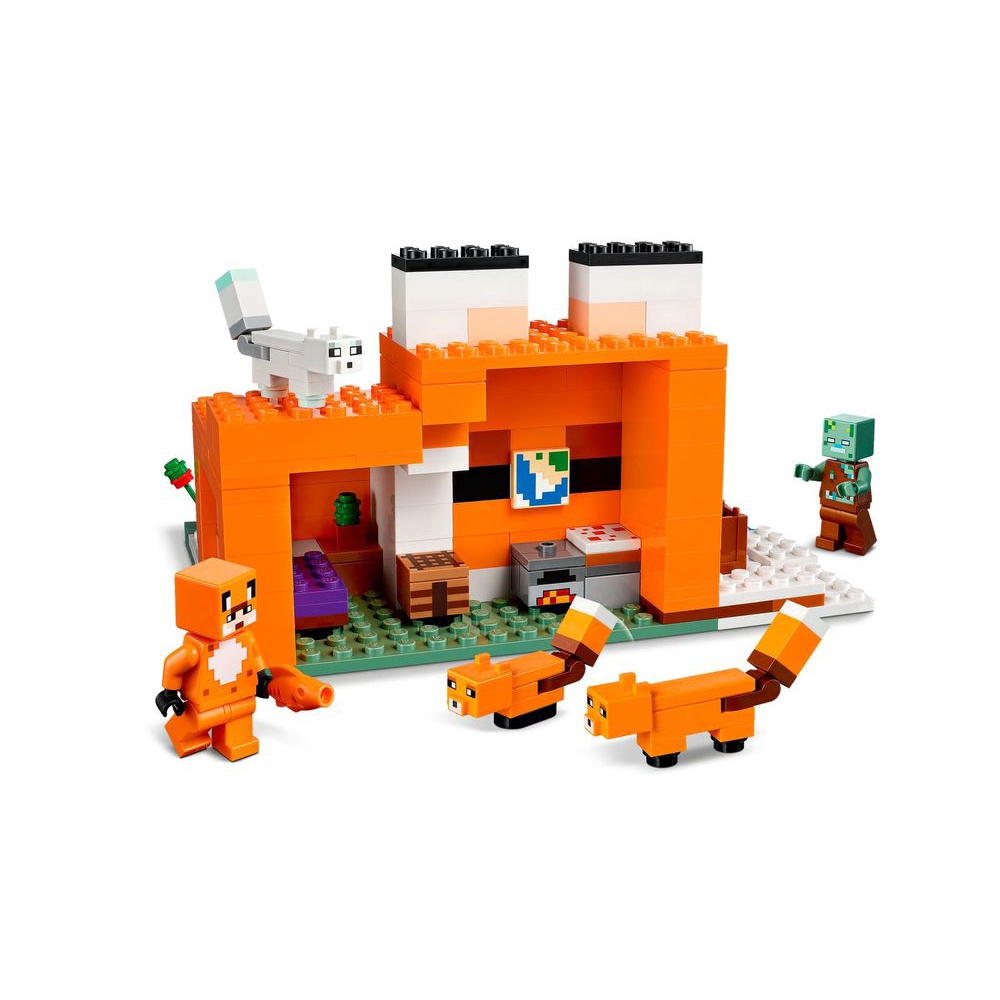 21178 Đồ chơi lắp ráp Iego Minecraft  The Fox Lodge - Đồ chơi xếp hình Ngôi nhà cáo khổng lồ