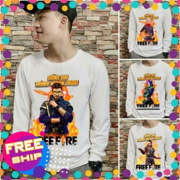 🔥SALE SẬP SÀN🔥 4 nhân vật áo Free Fire dài tay thu đông mẫu mới ALOK Notora in tại shop /uy tín chất lượng
