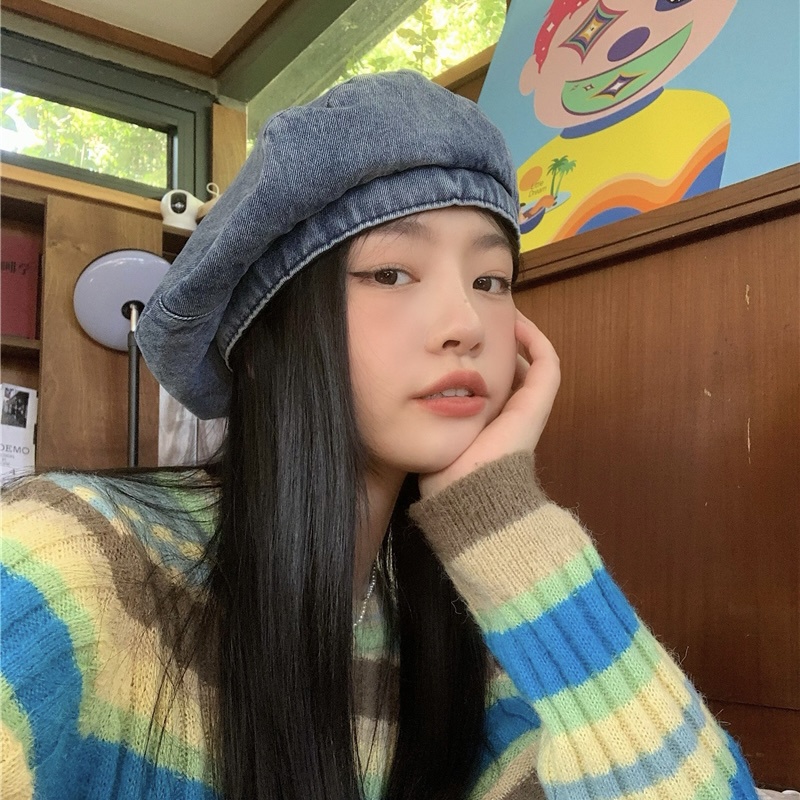 Mũ nồi MG STUDIO denim trẻ trung thời trang