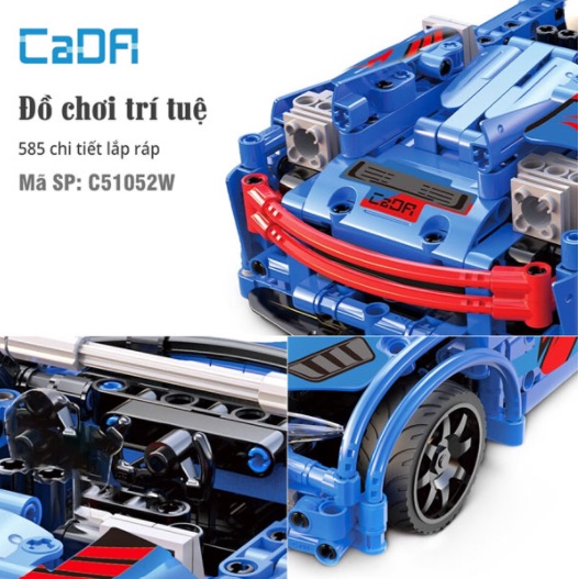 Bộ Đồ Chơi Lắp Ghép Xe Ô Tô - Lego Lắp Ghép Xe Sport Car Điều Khiển Từ Xa - Hàng Cao Cấp - Bảo Hành 12 Tháng