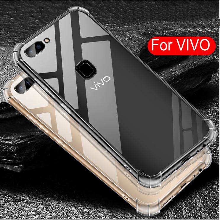 Ốp điện thoại TPU trong suốt chống sốc cho VIVO Y50 Y30 Y91 Y93 Y95 Y91C Y91I Y85 Y81 Y71 Y65 Y66 Y67 Y69 Y51 Y53 Y55