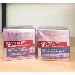 Kem dưỡng chống lão hóa da L’Oreal Paris Revitalift Filler [HA] Ngày/Đêm