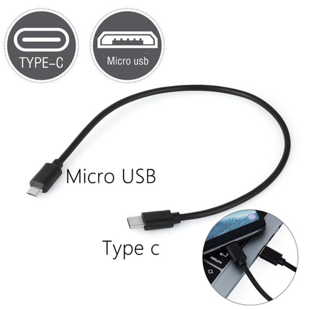 Dây Cáp Dữ Liệu OTG Type C Sang Micro USB Dài 30cm