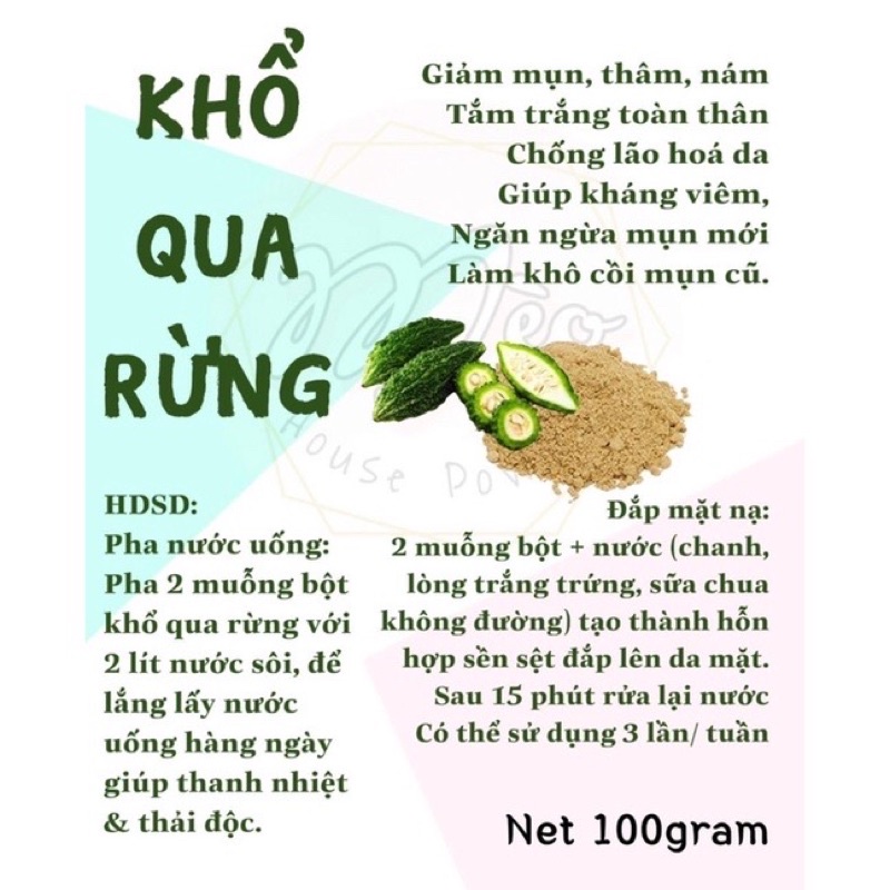 [Big Sale] Combo Diệt Mụn 3 sản phẩm Thảo Mộc Xanh + Bột Khổ Qua