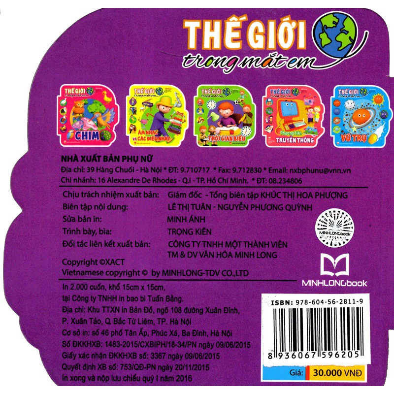 Sách: Thế Giới Trong Mắt Em - Thực Vật - TSMN