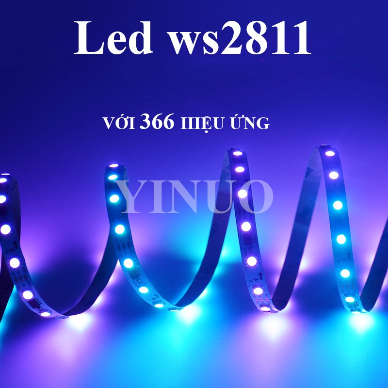 Cuộn led ARGB ws2811 hiệu ứng nháy đuổi Đèn led đám mây ARGB nhiều hiệu ứng đuổi đẹp mắt dùng điện 12V an toàn