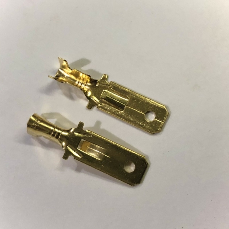 ✅ 100 đầu cos ghim 6.3 cho ô tô. giắc cái 6.3 cho rơ le,còi bằng đồng