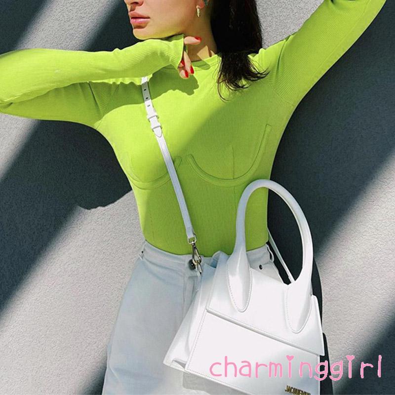 Bộ Áo Liền Quần Tay Dài Cổ Tròn Màu Trơn Thời Trang Mùa Thu Cho Nữ | BigBuy360 - bigbuy360.vn