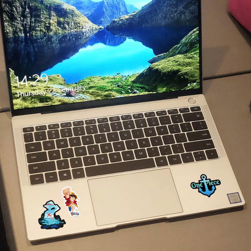 Tmdbyx Bộ 100 Miếng Dán Trang Trí Laptop/Lọ Nước Họa Tiết Hoạt Hình One Piece Dễ Thương Chống Thấm Nước