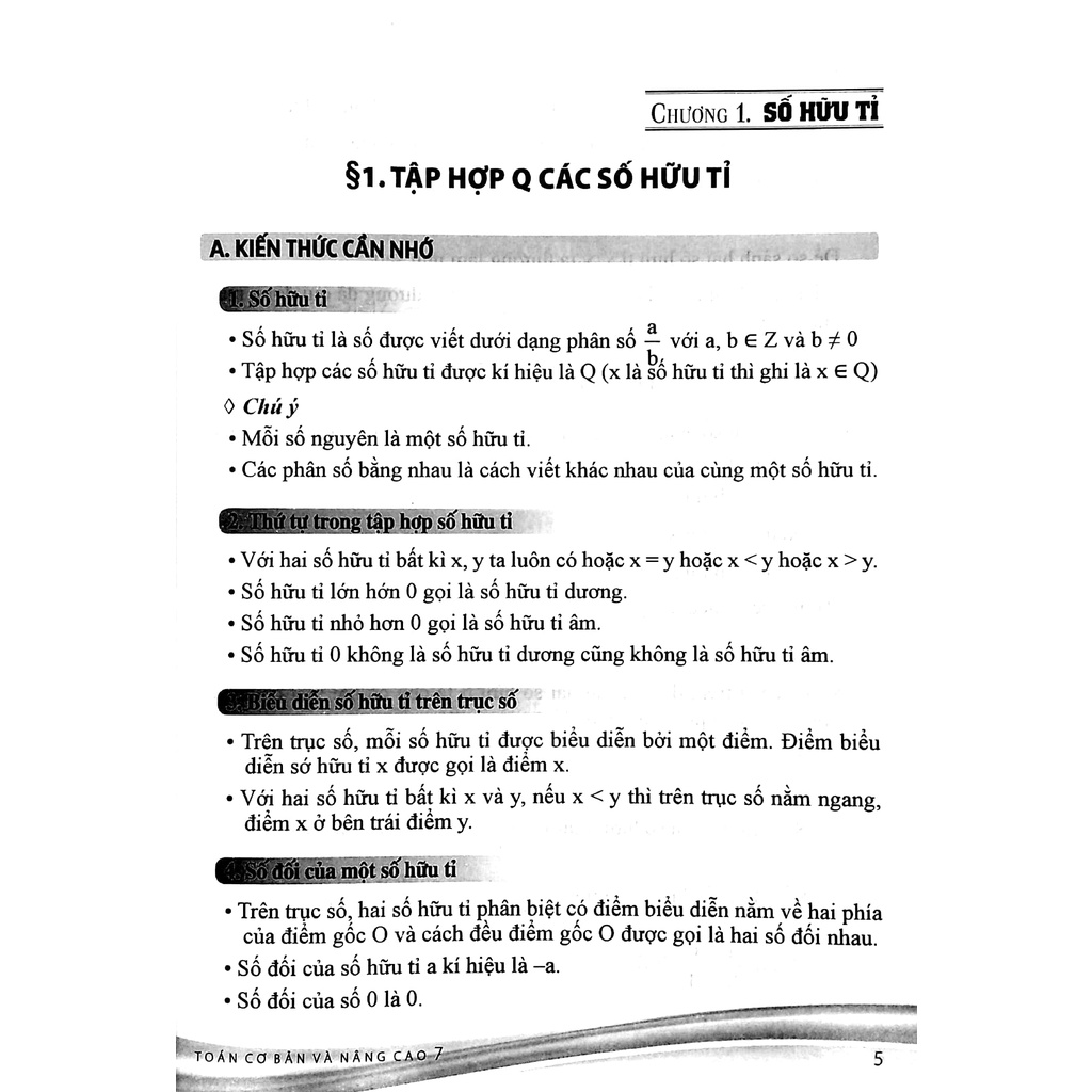 Sách Toán Cơ Bản Và Nâng Cao 7 - Tập 1 (Theo Chương Trình GDPT Mới - Dùng Chung Cho 3 Bộ Sách)