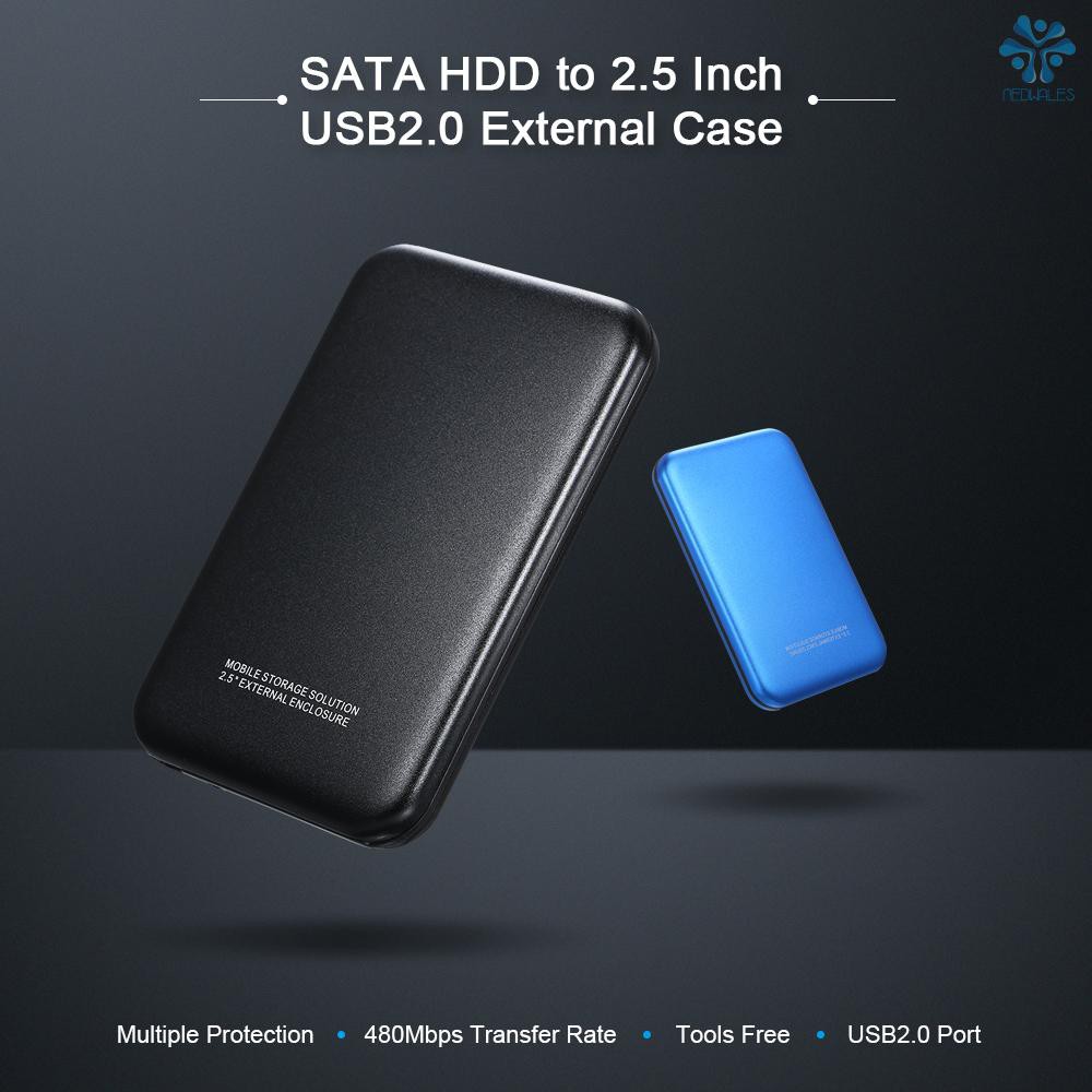 Hộp Đựng Ổ Cứng Gắn Ngoài Hdd Usb2.0 2.5 Inch Kèm Dây Cáp Usb