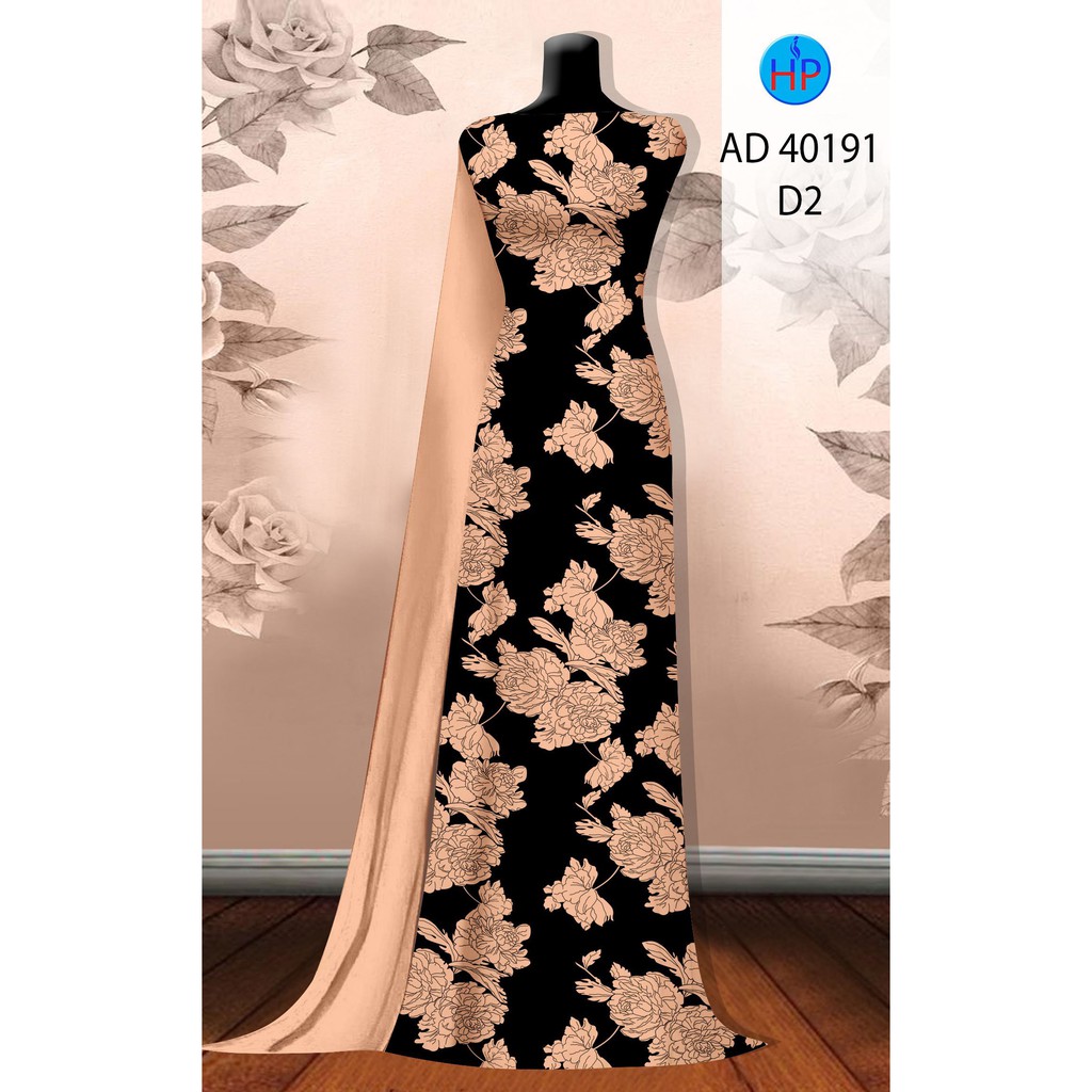 Vải áo dài hoa văn AD40191 cực sang