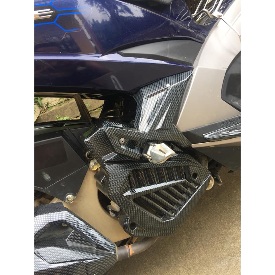 Ốp trang trí cacbon Air blade 2019