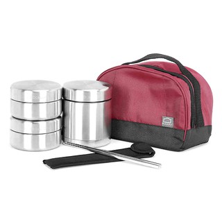 Bộ Hộp Cơm Giữ Nhiệt Lock&Lock LHC8015 (910ML) kèm đũa inox