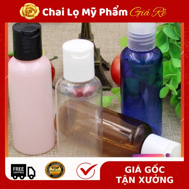 Chai Chiết Mĩ Phẩm ❤ RẺ VÔ ĐỊCH ❤ Chai nhựa pet nắp nhấn 100ml,50ml,30ml,20ml chiết mỹ phẩm , phụ kiện du lịch