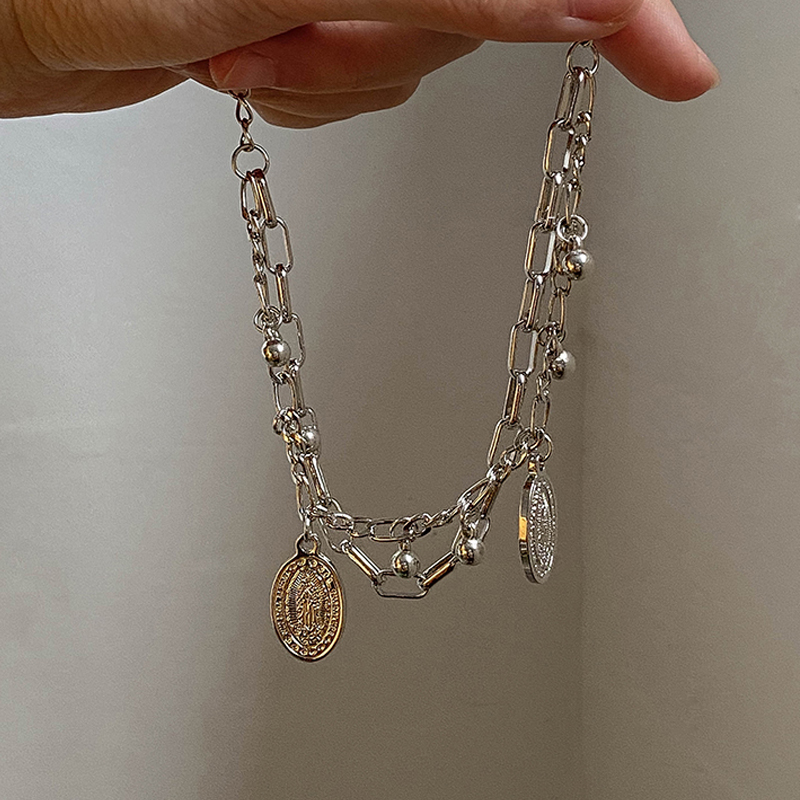 Vòng Tay Hai Lớp Mặt Hình Chúa Jesus Thời Trang Cho Nữ