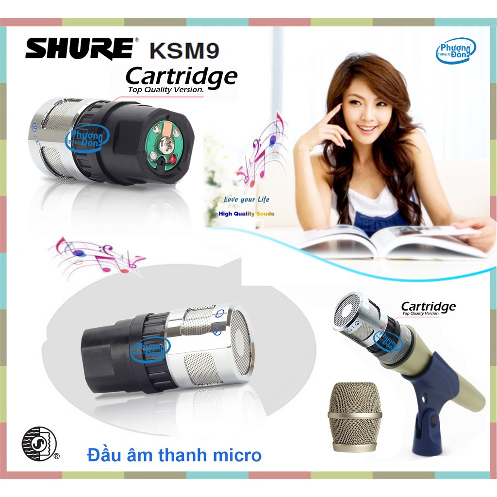 Đầu âm thanh Củ micro Shure KSM9 cardioid, supercardioid chuyên nghiệp, giảm hú tốt