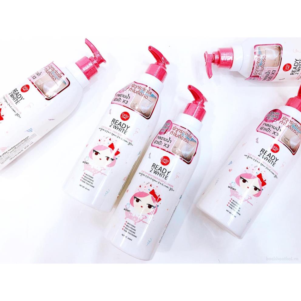 Sữa tắm dưỡng trắŉg da Cathy Doll Ready 2 white One Day Whitener Body Cleanser Thái Lan