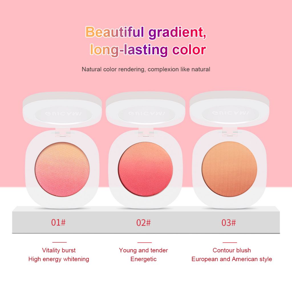 (Hàng Mới Về) Bảng Phấn Má Hồng 3 Màu Gradient Tự Nhiên Lâu Trôi Không Thấm Nước Guicami | BigBuy360 - bigbuy360.vn