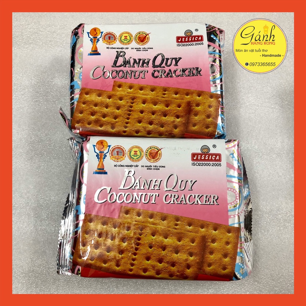 Bánh Quy COCONUT CRACKER JESSICA 178g - Bánh bạc vuông