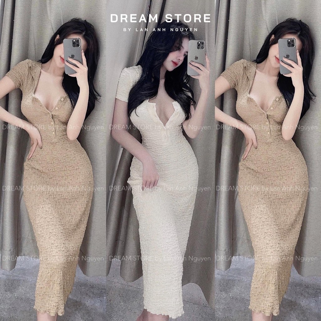 [Hàng L1] Đầm body ôm quyến rũ Chất xốp