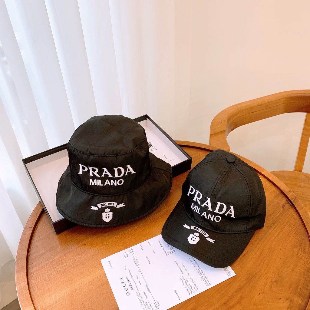 Mũ Bucket, Mũ Lưỡi Trai Prada , Nón Prada Nam Nữ Chất Liệu Vải Gió Dầy Dặn Thấm Hút Mồ Hôi Thời Trang Cao Cấp