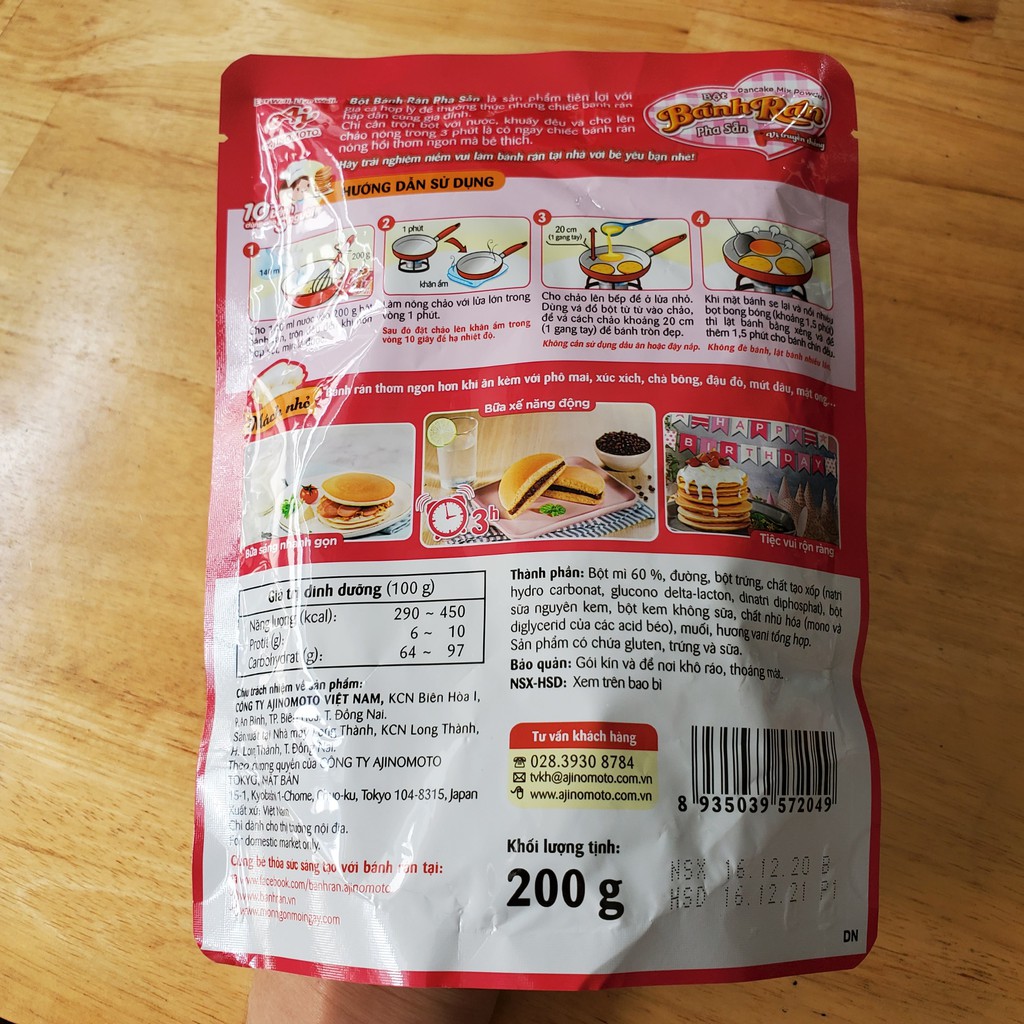 BỘT BÁNH RÁN PHA SẴN AJINOMOTO 200G