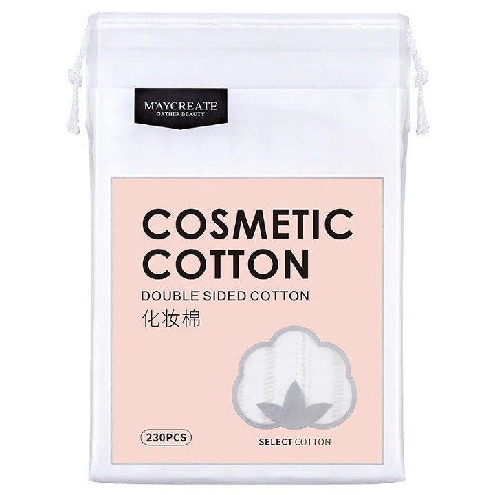 Bông tẩy trang May'create nội địa Trung siêu dai 3 lớp 200 miếng | BigBuy360 - bigbuy360.vn