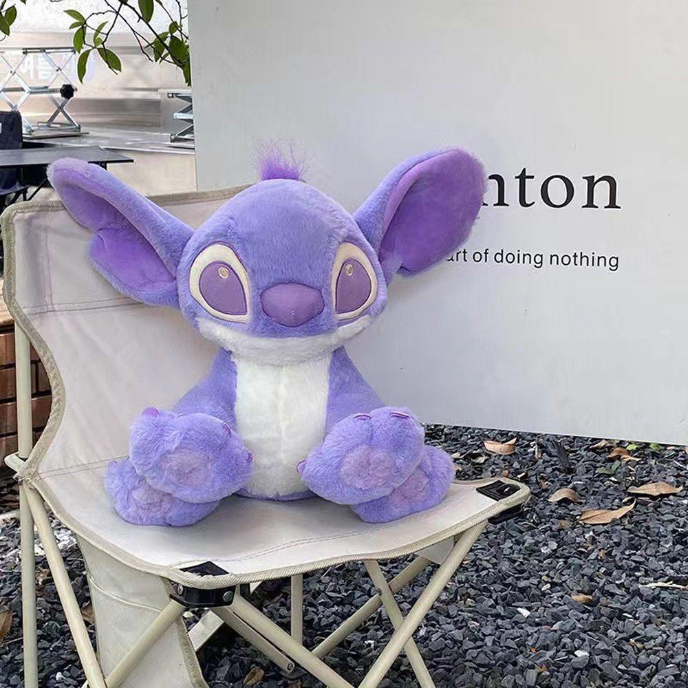 Thú Nhồi Bông Hình Stitch Màu Tím Dễ Thương Dùng Làm Quà Tặng Sinh Nhật Cho Bé