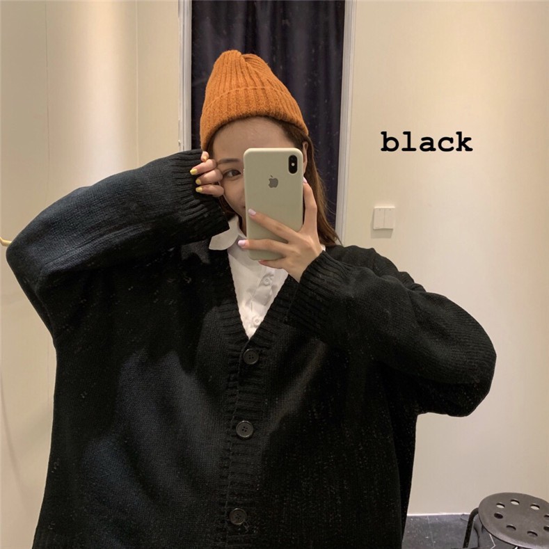 Áo len cardigan đóng cúc Ulzzang kèm ảnh thật
