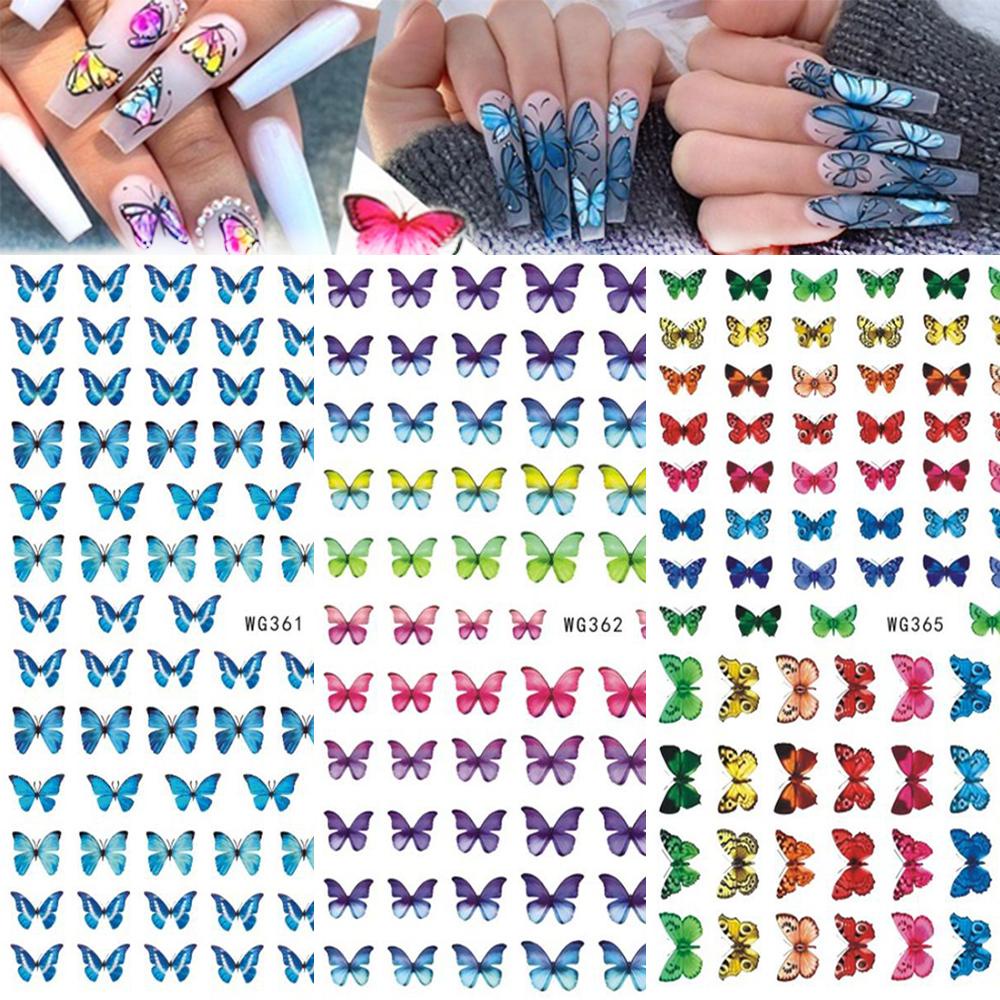 QQMALL Keo Dán Móng 3D Trang Trí Lưng