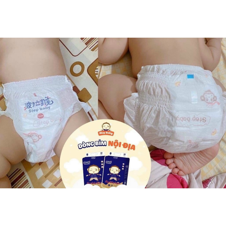 Tã Bỉm Step Baby mini,đủ size Dán S52, M44.Quần M44, L40, XL36, XXL32,XXXL32Nankids