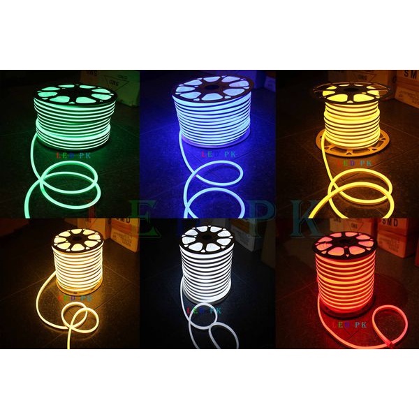 ĐÈN LED DÂY SILICON 220V(chưa có nguồn) Trang Trí nội thất, cuốn cây , hắt trần vách thạch cao, viền tòa nhà[BH 1 Năm]