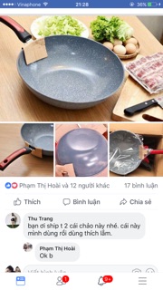 Chảo vân đá sâu lòng 32cm